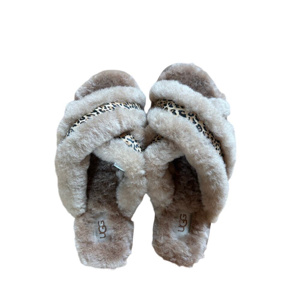 UGG Chestnut Tan Cheetah Speckles Scuffita House Slippers 7 - Picture 11 of 11